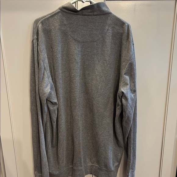 Peter Millar Crown Comfort Men's XXL Grey Pullover 1/4 Zip Lightweight Soft - Picture 4 of 4